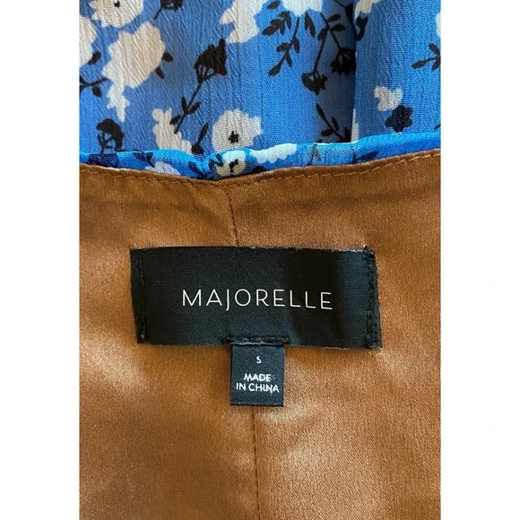 Majorelle Babydoll Midi Dress Sz S Ditsy Floral Garden Blue Feminine Y2K Fairy - Picture 9 of 12